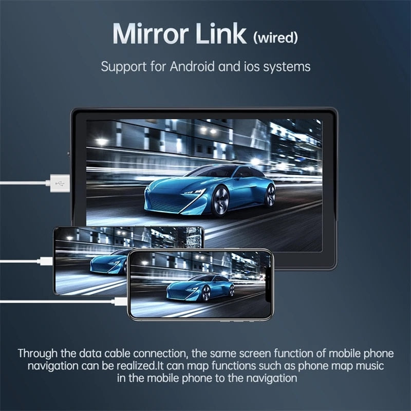 car screen x6 7inch Car Radio Multimedia Video Player Wireless Apple Carplay Wired Android Auto Touch Screen 4.3 inch reverse image